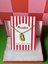Load image into Gallery viewer, Portillo’s x Lovely Little Uglies Chicago-Dog Charm Necklace Pre-Sale