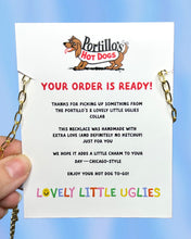 Load image into Gallery viewer, Portillo’s x Lovely Little Uglies Chicago-Dog Charm Necklace Pre-Sale
