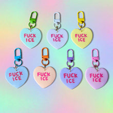 Load image into Gallery viewer, FUCK ICE BAG CHARMS
