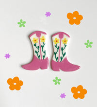 Load image into Gallery viewer, FLOWER COWBOY BOOTS
